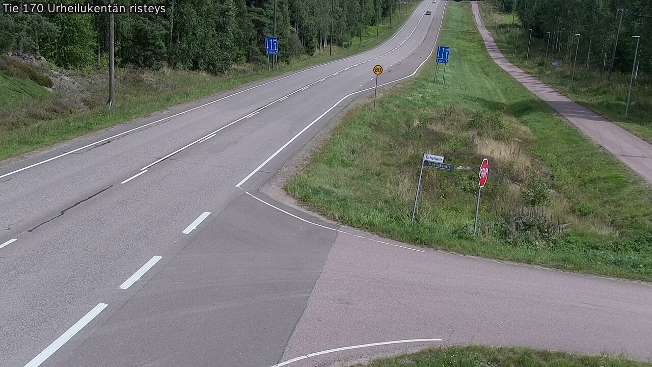 Kelikamerat Kuva Tie 170 Virolahti Urheilukentän risteys, Virolahti, Kymenlaakso