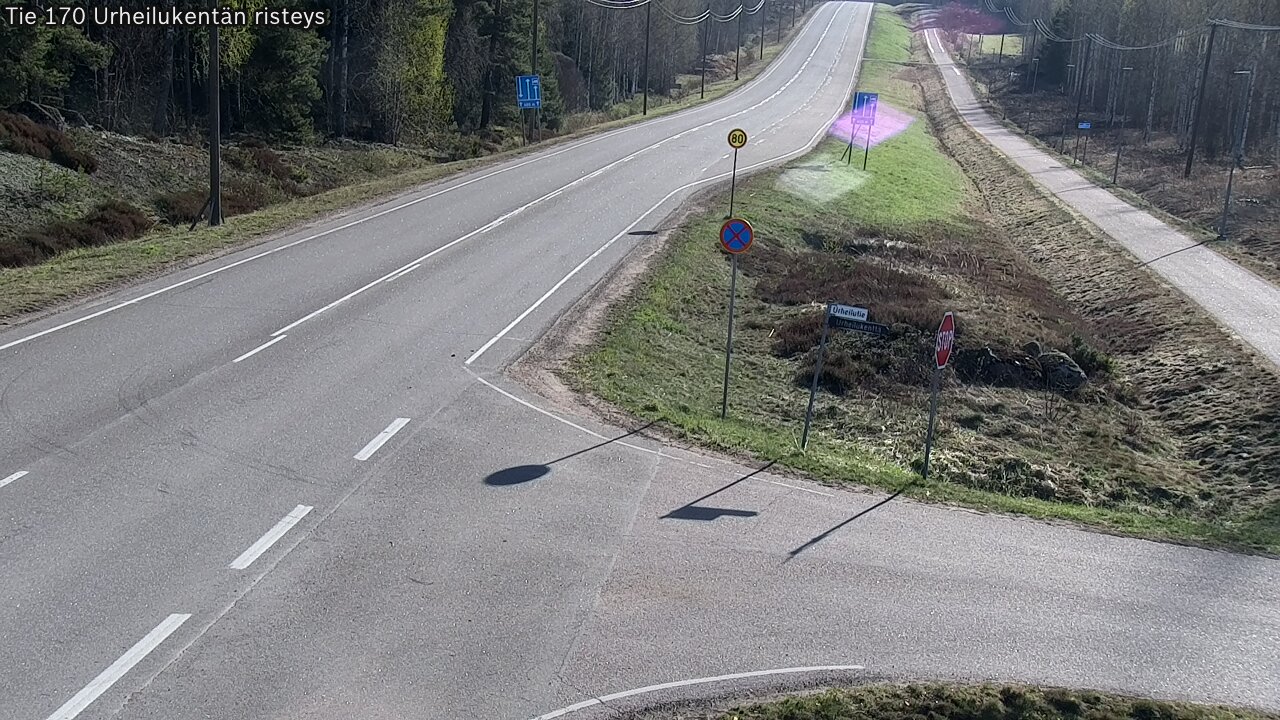 Kelikamerat Kuva Tie 170 Virolahti Urheilukentän risteys, Virolahti, Kymenlaakso