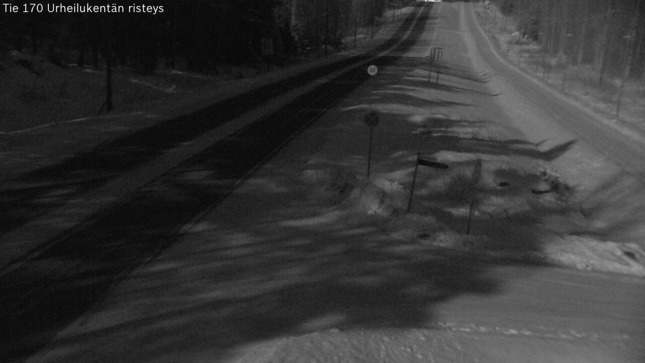 Kelikamerat Kuva Tie 170 Virolahti Urheilukentän risteys, Virolahti, Kymenlaakso