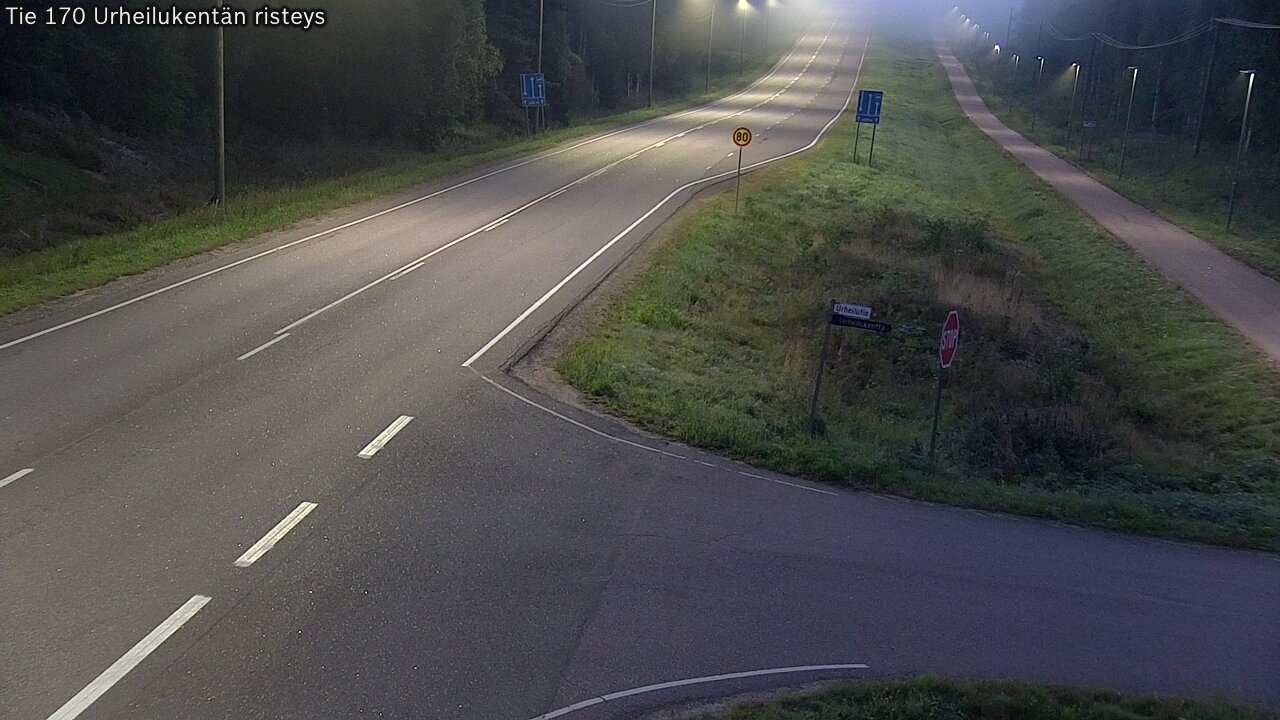 Kelikamerat Kuva Tie 170 Virolahti Urheilukentän risteys, Virolahti, Kymenlaakso
