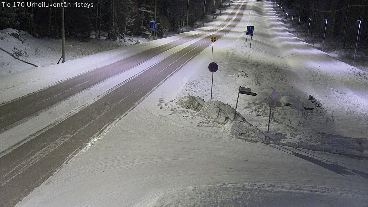 Kelikamerat Kuva Tie 170 Virolahti Urheilukentän risteys, Virolahti, Kymenlaakso