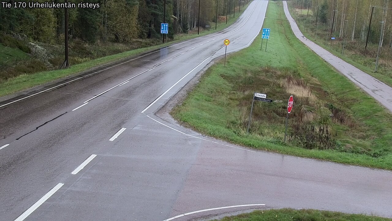 Kelikamerat Kuva Tie 170 Virolahti Urheilukentän risteys, Virolahti, Kymenlaakso
