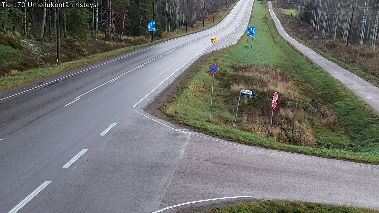 Kelikamerat Kuva Tie 170 Virolahti Urheilukentän risteys, Virolahti, Kymenlaakso