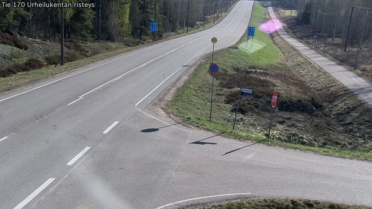 Kelikamerat Kuva Tie 170 Virolahti Urheilukentän risteys, Virolahti, Kymenlaakso