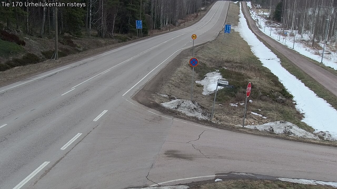 Weather Camera Image Road 170 Virolahti Sports field crossing, Virolahti, Kymenlaakso