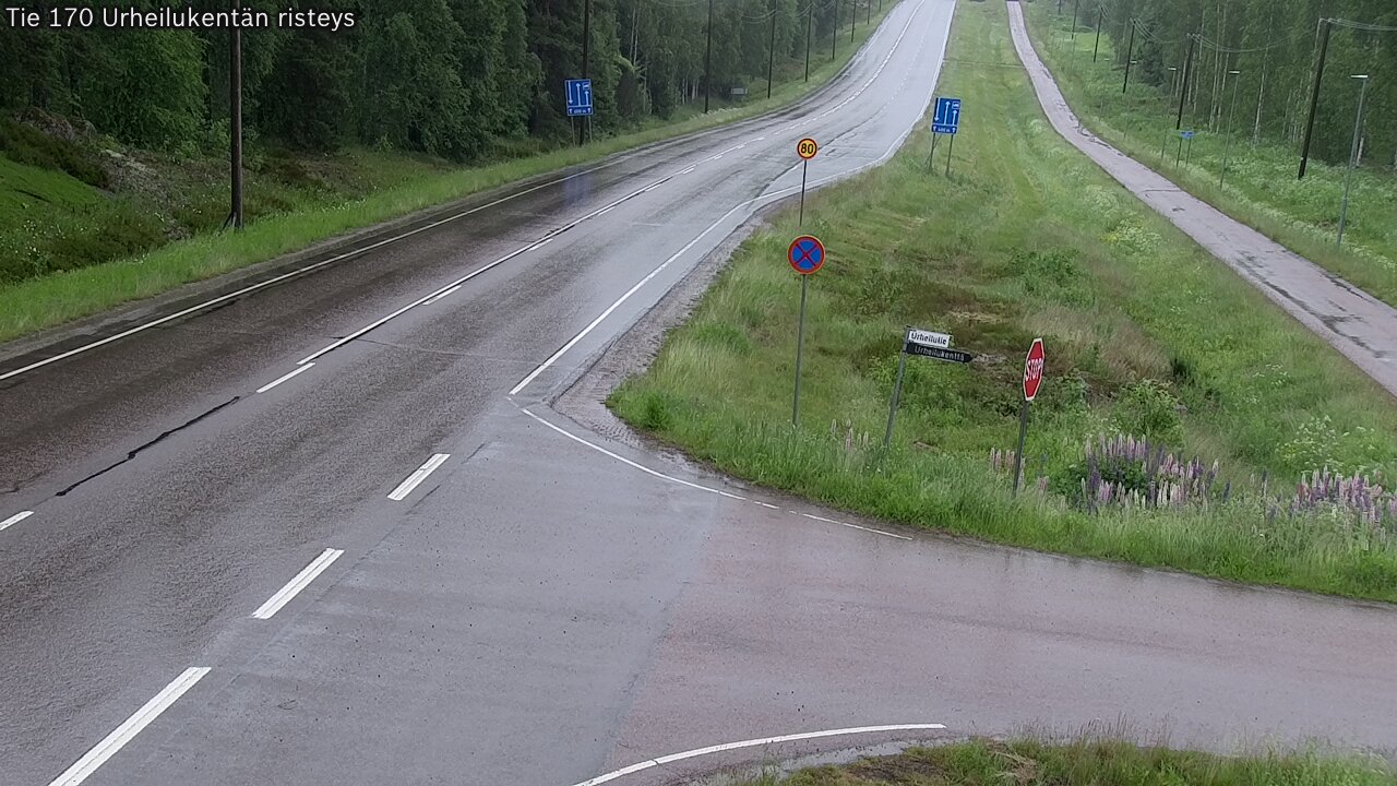 Kelikamerat Kuva Tie 170 Virolahti Urheilukentän risteys, Virolahti, Kymenlaakso