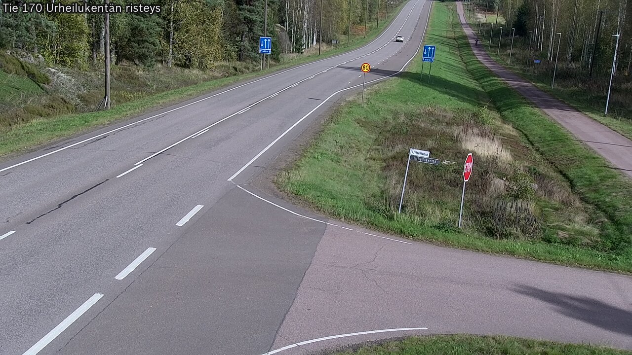 Kelikamerat Kuva Tie 170 Virolahti Urheilukentän risteys, Virolahti, Kymenlaakso