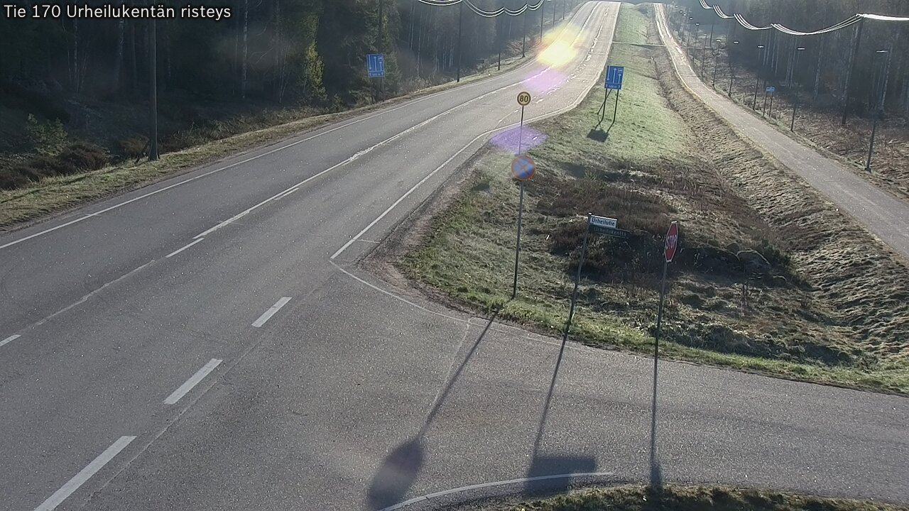 Weather Camera Image Road 170 Virolahti Sports field crossing, Virolahti, Kymenlaakso