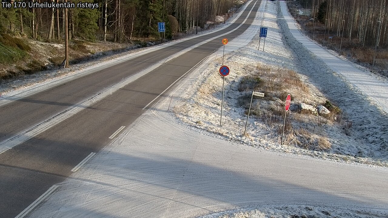 Kelikamerat Kuva Tie 170 Virolahti Urheilukentän risteys, Virolahti, Kymenlaakso