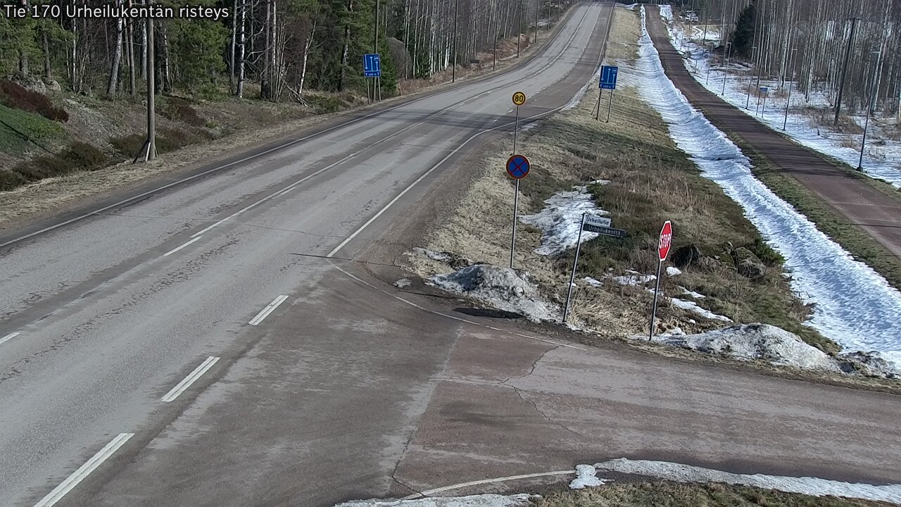 Kelikamerat Kuva Tie 170 Virolahti Urheilukentän risteys, Virolahti, Kymenlaakso