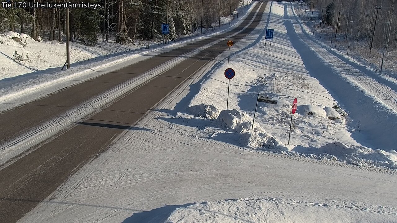 Weather Camera Image Road 170 Virolahti Sports field crossing, Virolahti, Kymenlaakso