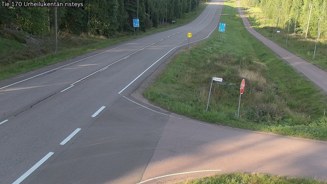 Kelikamerat Kuva Tie 170 Virolahti Urheilukentän risteys, Virolahti, Kymenlaakso
