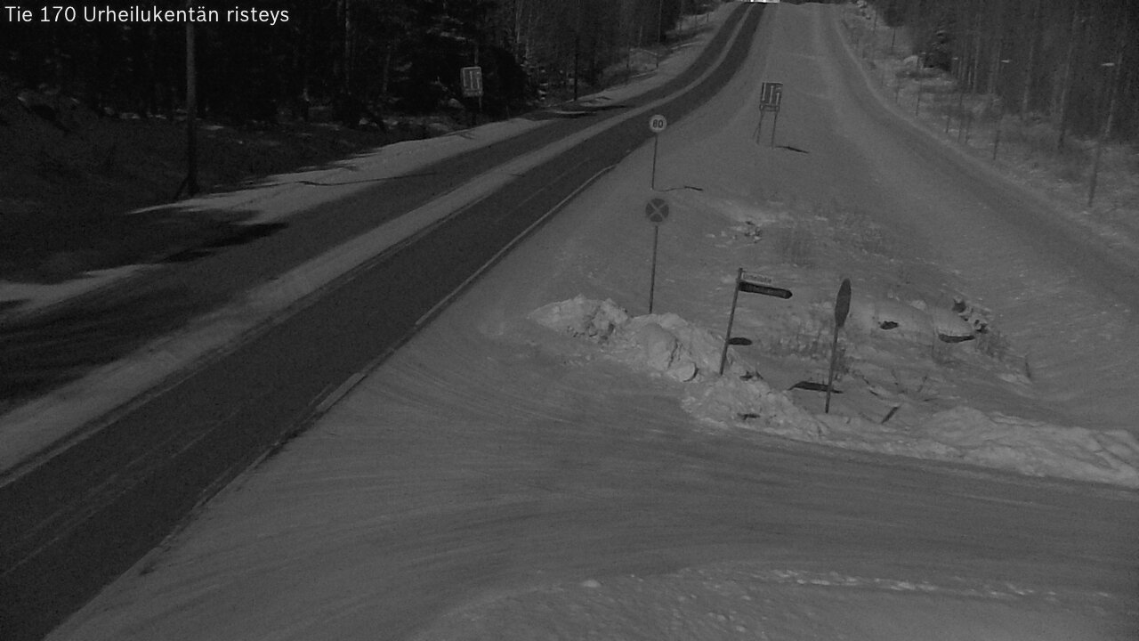 Kelikamerat Kuva Tie 170 Virolahti Urheilukentän risteys, Virolahti, Kymenlaakso