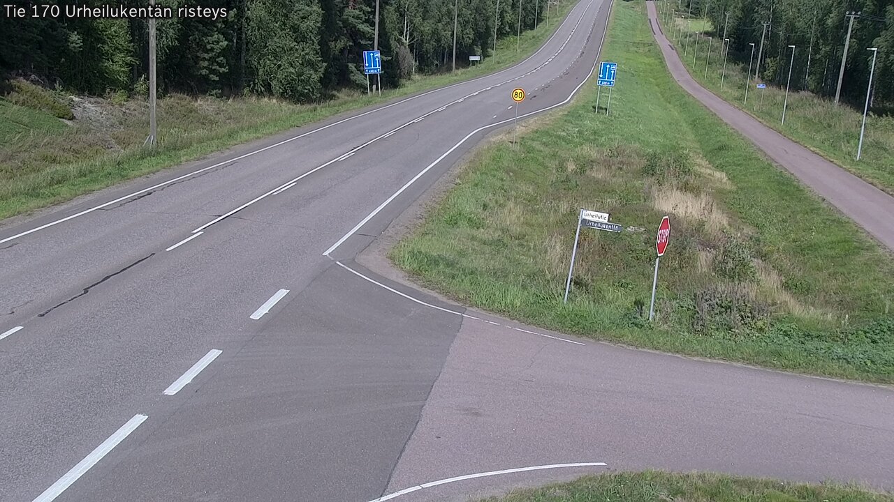 Kelikamerat Kuva Tie 170 Virolahti Urheilukentän risteys, Virolahti, Kymenlaakso