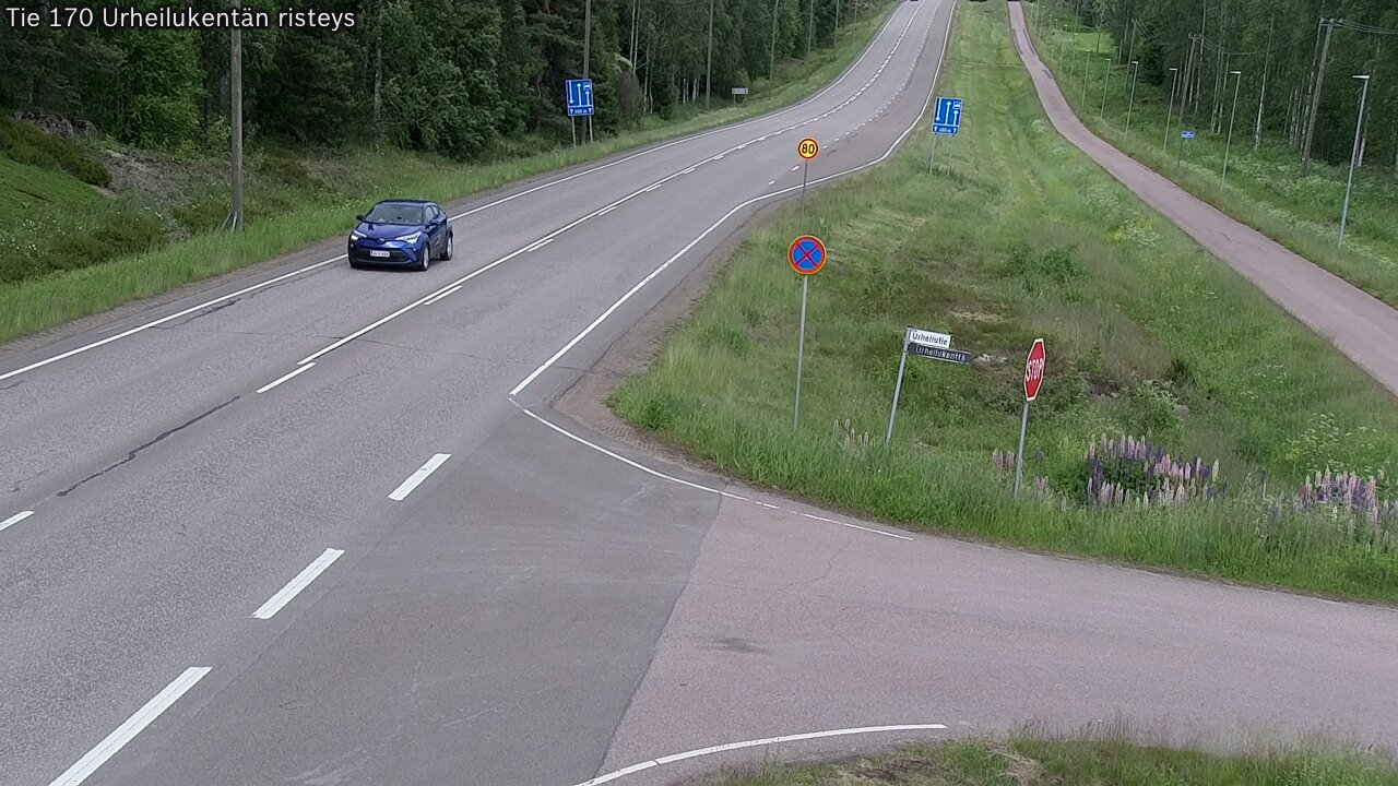 Kelikamerat Kuva Tie 170 Virolahti Urheilukentän risteys, Virolahti, Kymenlaakso