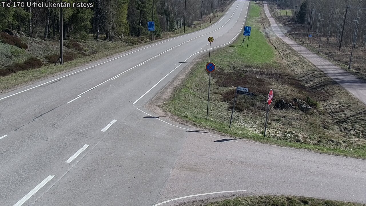 Kelikamerat Kuva Tie 170 Virolahti Urheilukentän risteys, Virolahti, Kymenlaakso