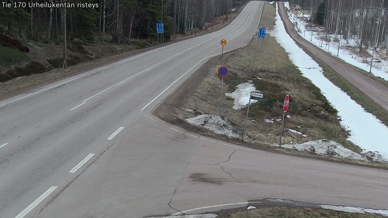 Weather Camera Image Road 170 Virolahti Sports field crossing, Virolahti, Kymenlaakso