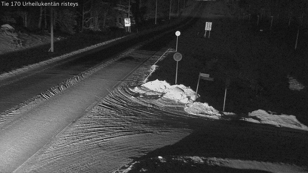 Kelikamerat Kuva Tie 170 Virolahti Urheilukentän risteys, Virolahti, Kymenlaakso