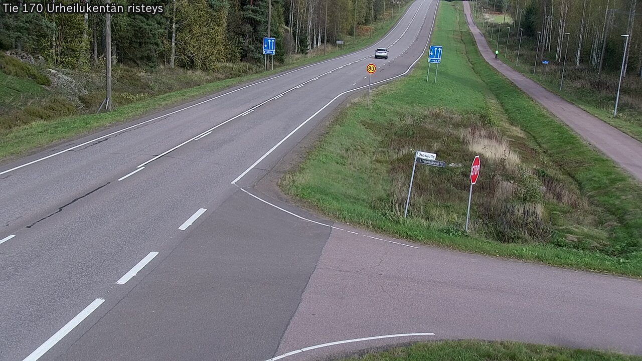 Kelikamerat Kuva Tie 170 Virolahti Urheilukentän risteys, Virolahti, Kymenlaakso
