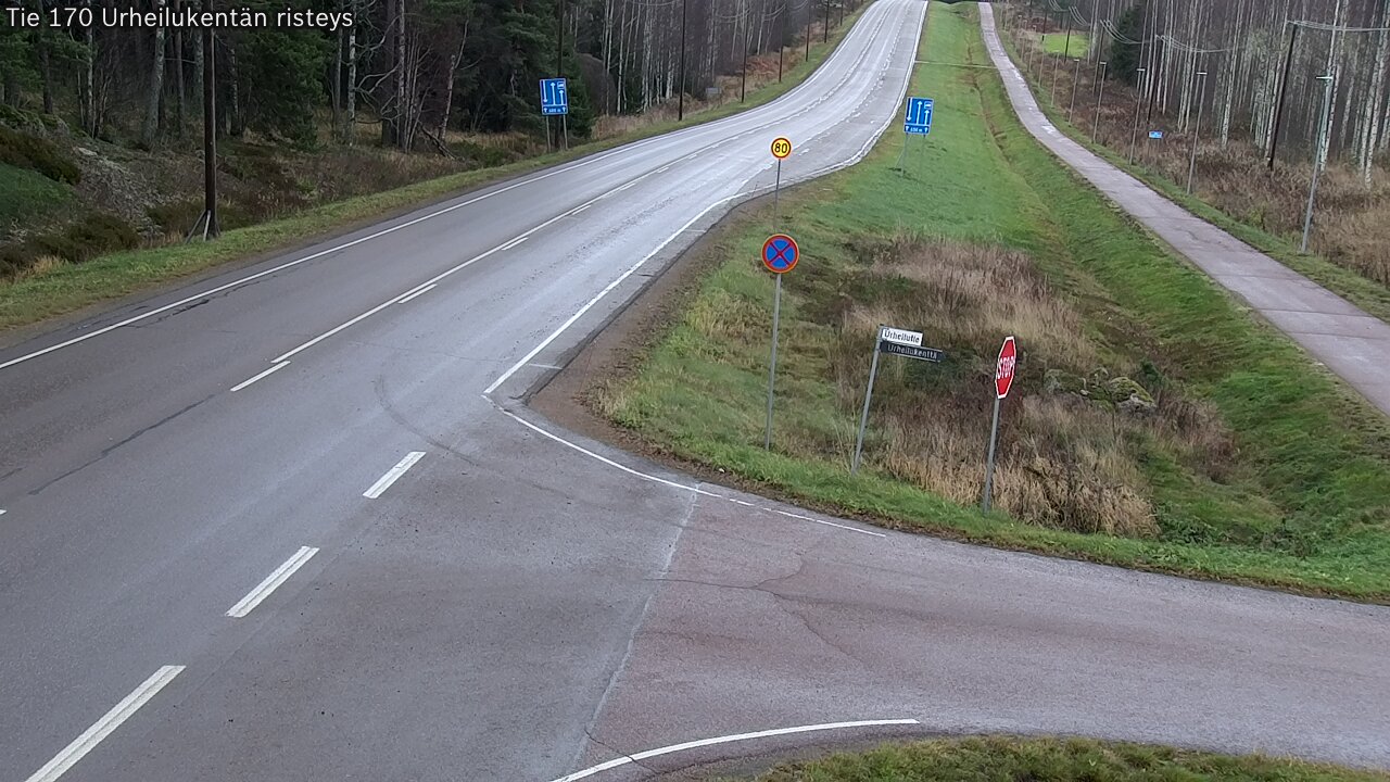 Kelikamerat Kuva Tie 170 Virolahti Urheilukentän risteys, Virolahti, Kymenlaakso