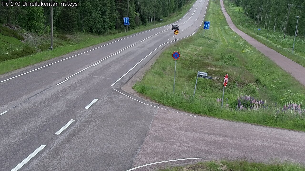 Kelikamerat Kuva Tie 170 Virolahti Urheilukentän risteys, Virolahti, Kymenlaakso