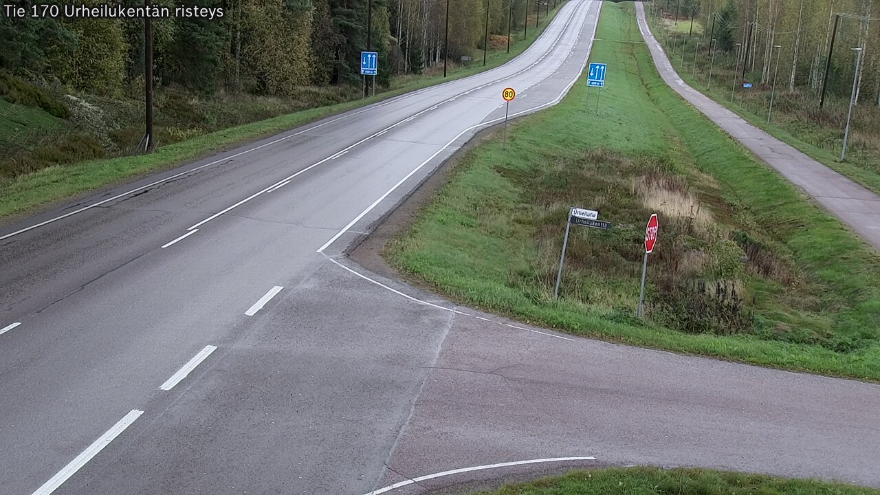 Kelikamerat Kuva Tie 170 Virolahti Urheilukentän risteys, Virolahti, Kymenlaakso
