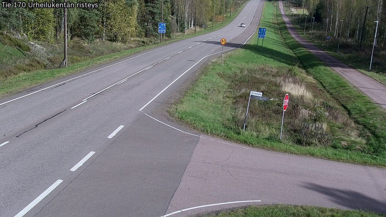 Kelikamerat Kuva Tie 170 Virolahti Urheilukentän risteys, Virolahti, Kymenlaakso