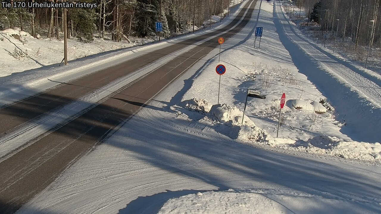 Kelikamerat Kuva Tie 170 Virolahti Urheilukentän risteys, Virolahti, Kymenlaakso
