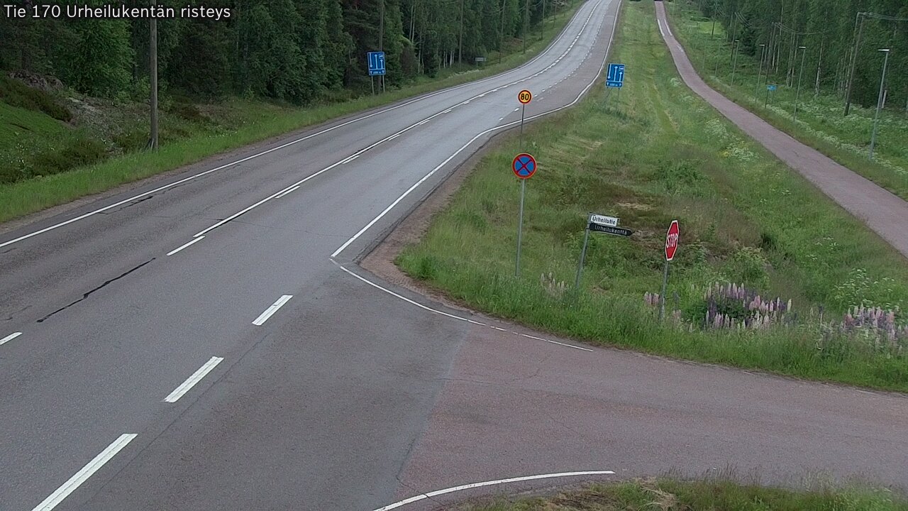 Kelikamerat Kuva Tie 170 Virolahti Urheilukentän risteys, Virolahti, Kymenlaakso