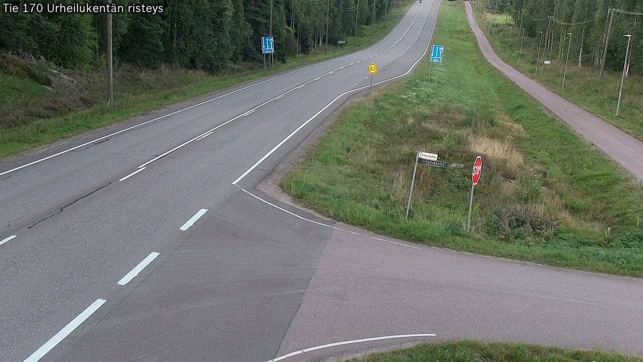 Kelikamerat Kuva Tie 170 Virolahti Urheilukentän risteys, Virolahti, Kymenlaakso