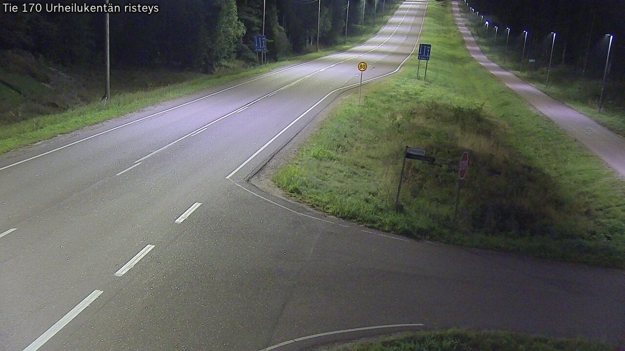 Kelikamerat Kuva Tie 170 Virolahti Urheilukentän risteys, Virolahti, Kymenlaakso