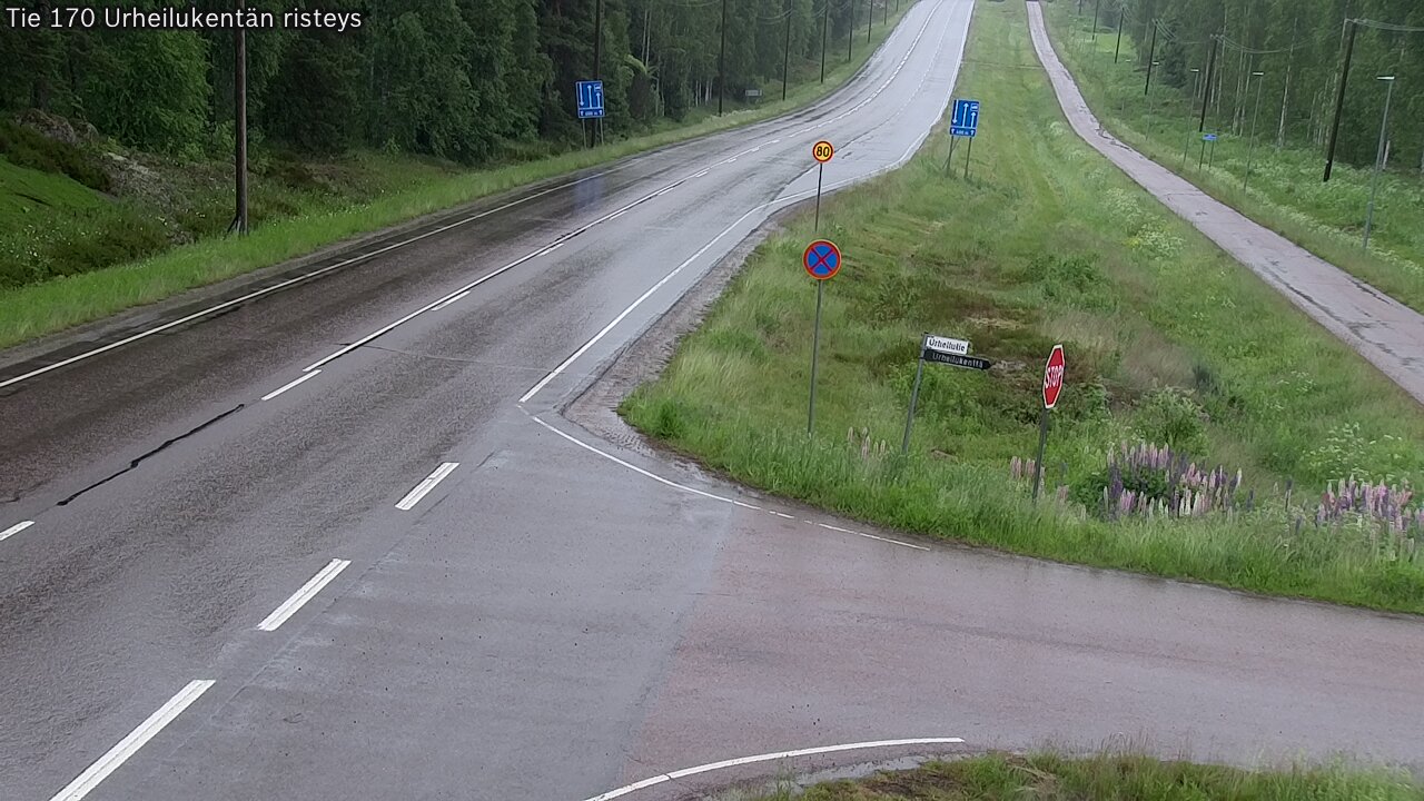 Weather Camera Image Road 170 Virolahti Sports field crossing, Virolahti, Kymenlaakso