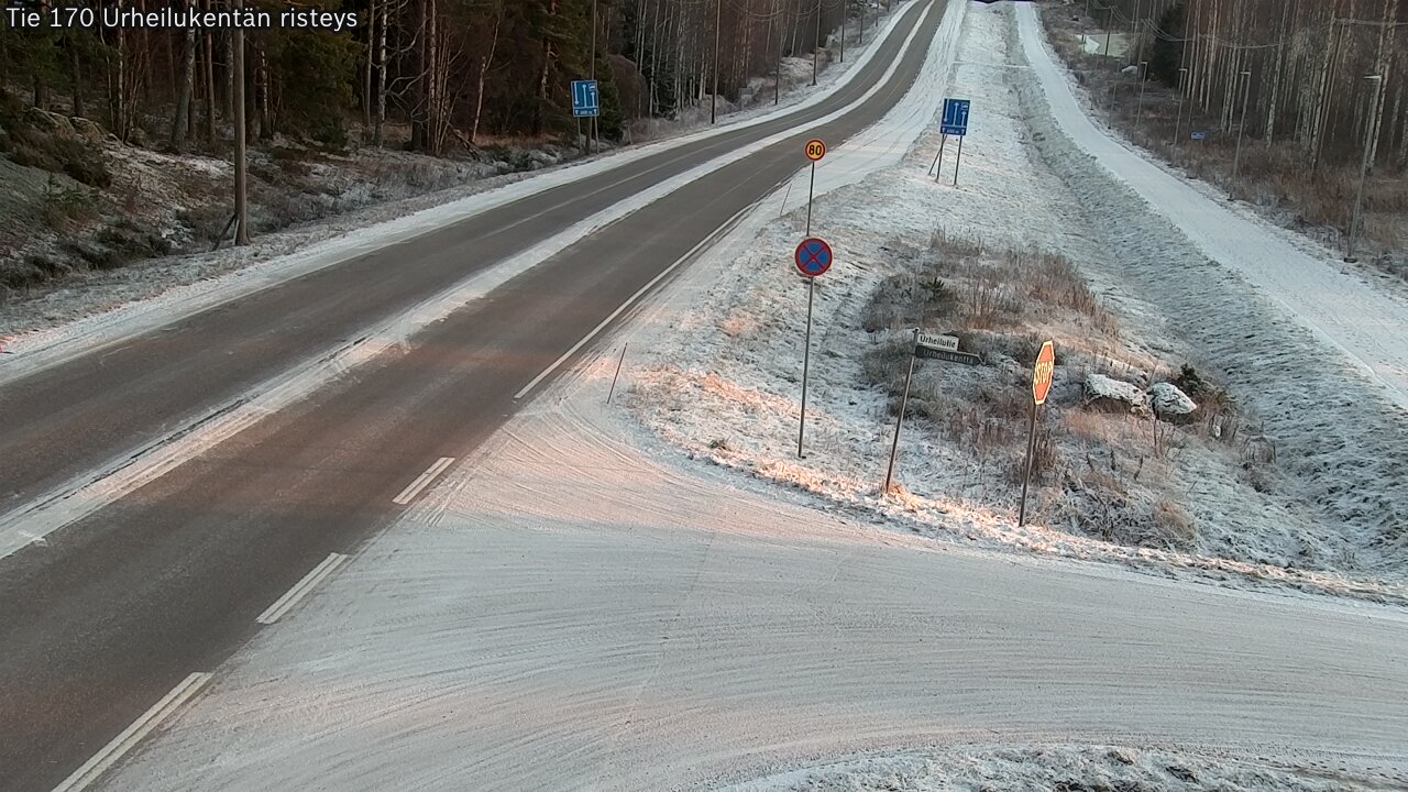Kelikamerat Kuva Tie 170 Virolahti Urheilukentän risteys, Virolahti, Kymenlaakso
