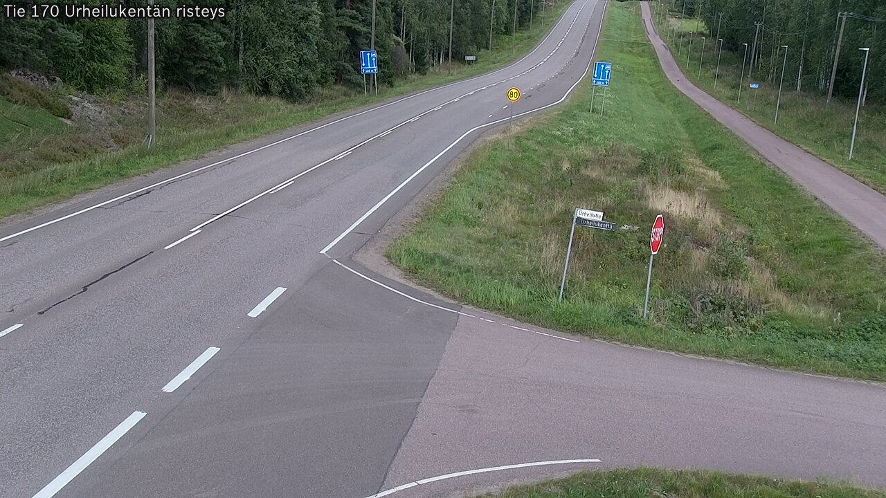 Kelikamerat Kuva Tie 170 Virolahti Urheilukentän risteys, Virolahti, Kymenlaakso