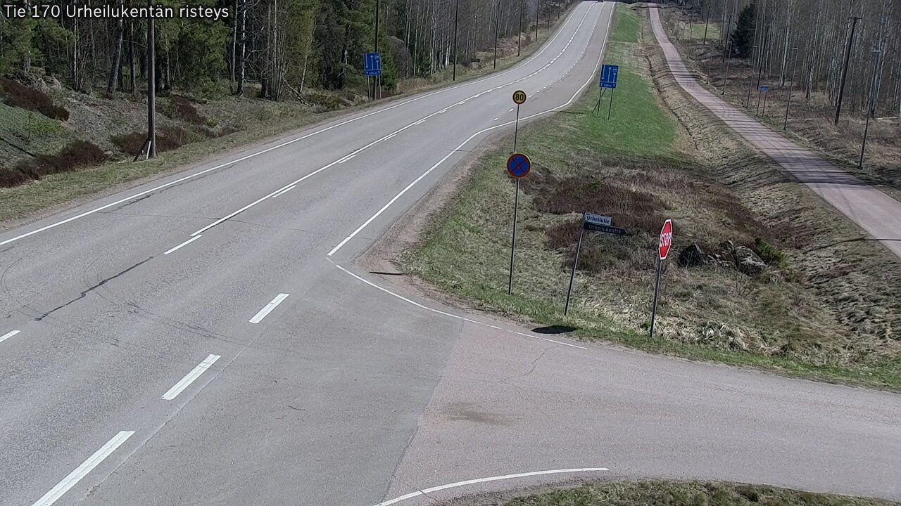 Kelikamerat Kuva Tie 170 Virolahti Urheilukentän risteys, Virolahti, Kymenlaakso