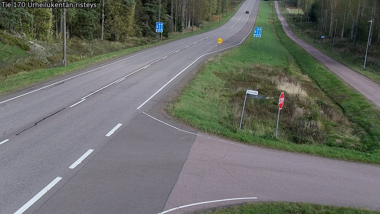 Kelikamerat Kuva Tie 170 Virolahti Urheilukentän risteys, Virolahti, Kymenlaakso