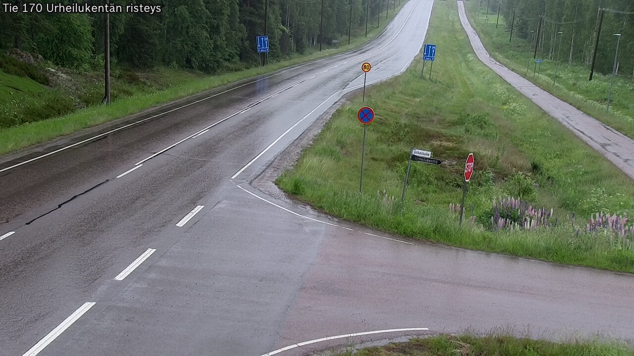Kelikamerat Kuva Tie 170 Virolahti Urheilukentän risteys, Virolahti, Kymenlaakso
