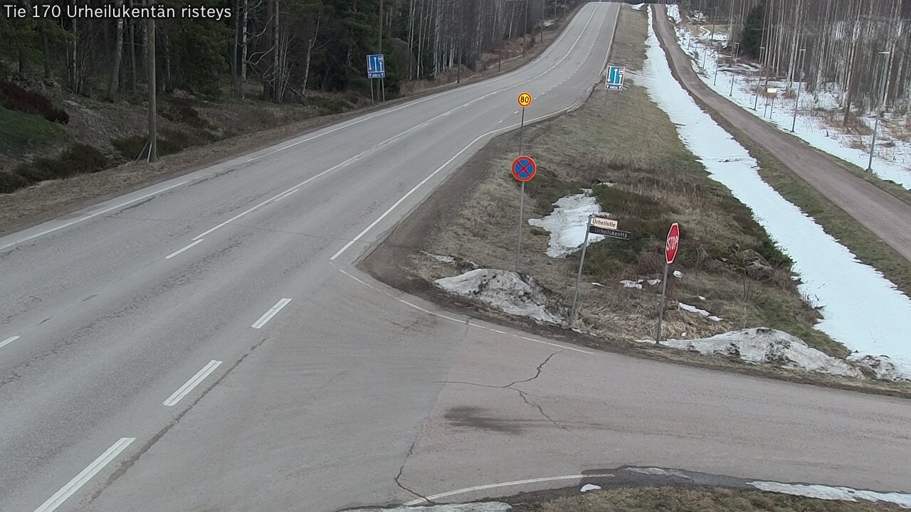 Weather Camera Image Road 170 Virolahti Sports field crossing, Virolahti, Kymenlaakso