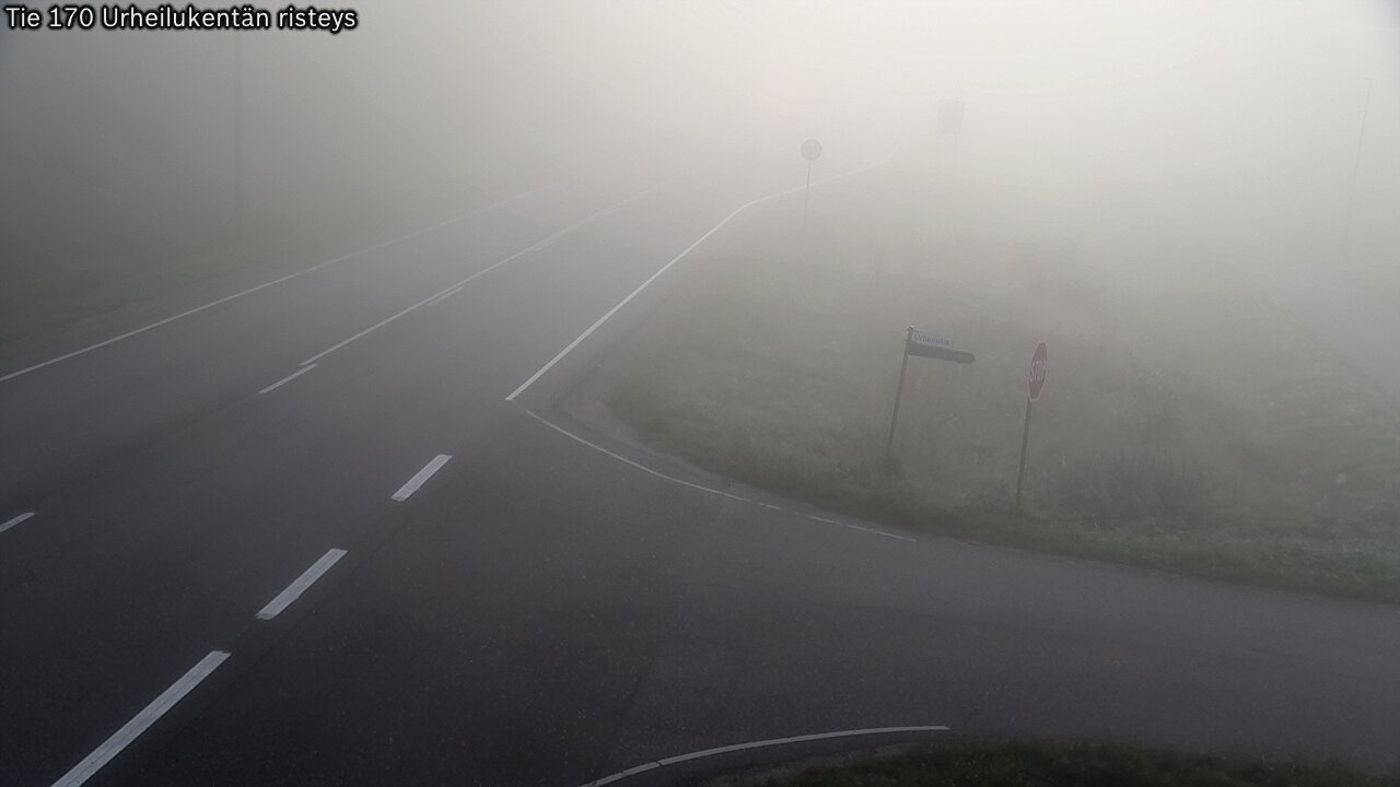 Weather Camera Image Väg 170 Vederlax Idrottsplatsen korsnin, Virolahti, Kymenlaakso