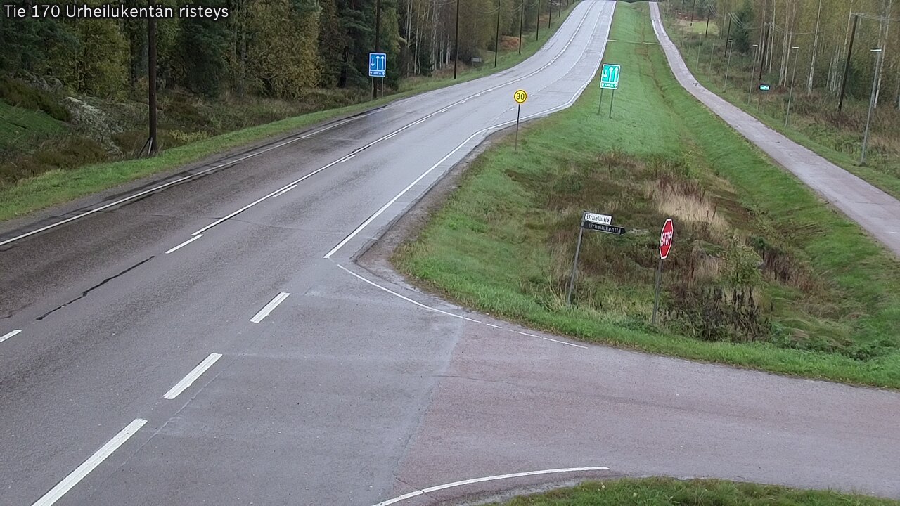 Kelikamerat Kuva Tie 170 Virolahti Urheilukentän risteys, Virolahti, Kymenlaakso