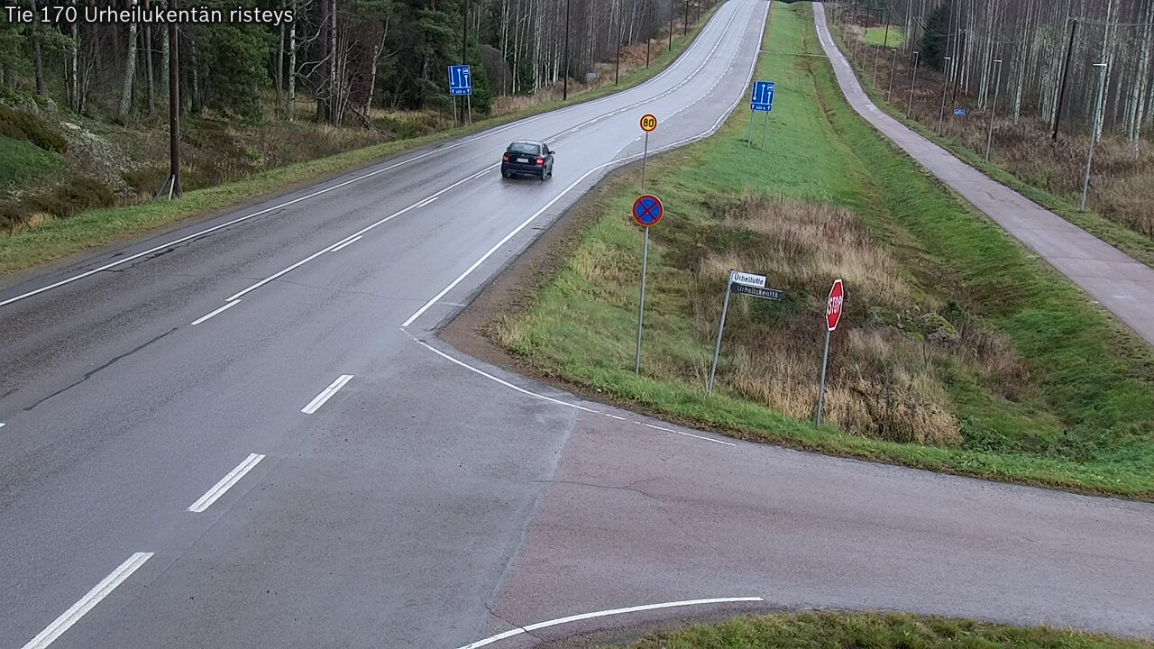 Kelikamerat Kuva Tie 170 Virolahti Urheilukentän risteys, Virolahti, Kymenlaakso