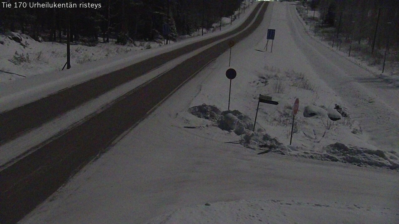 Weather Camera Image Road 170 Virolahti Sports field crossing, Virolahti, Kymenlaakso