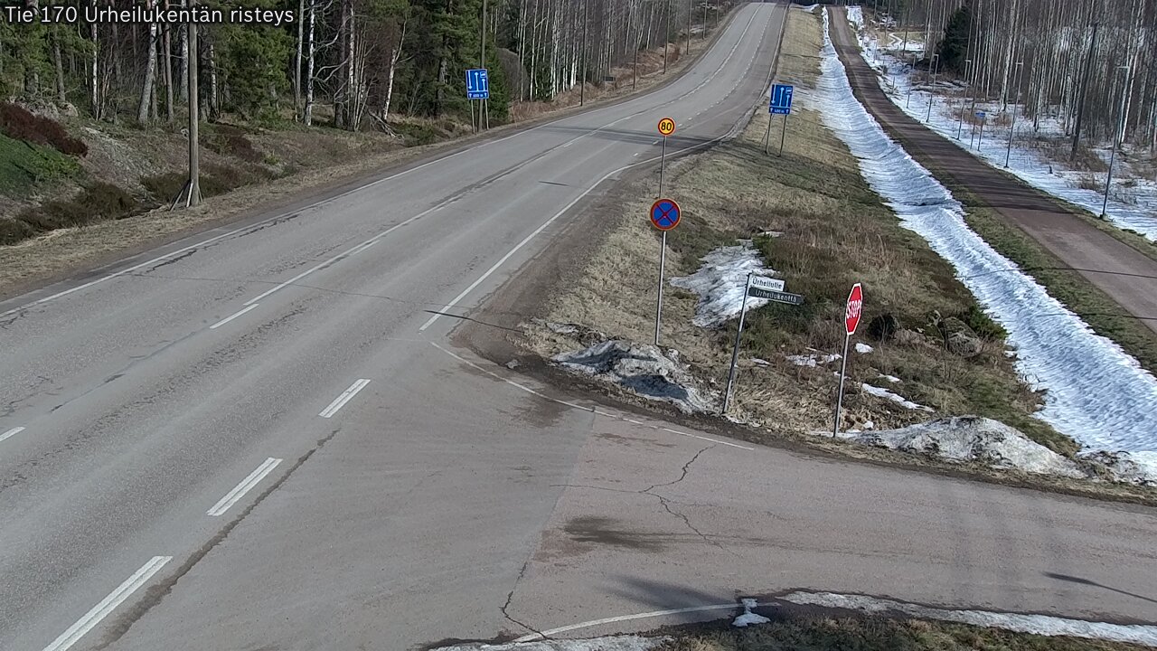 Kelikamerat Kuva Tie 170 Virolahti Urheilukentän risteys, Virolahti, Kymenlaakso