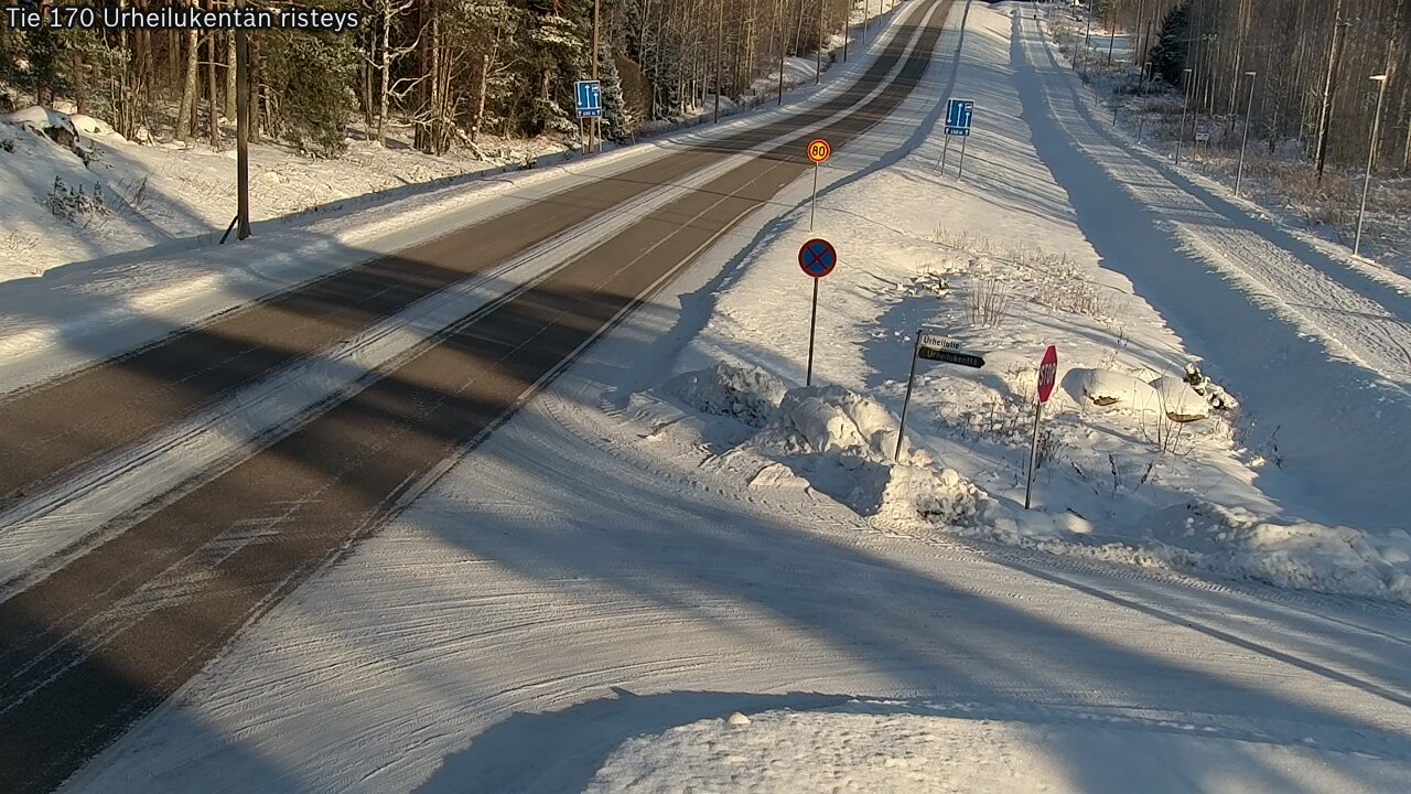 Kelikamerat Kuva Tie 170 Virolahti Urheilukentän risteys, Virolahti, Kymenlaakso