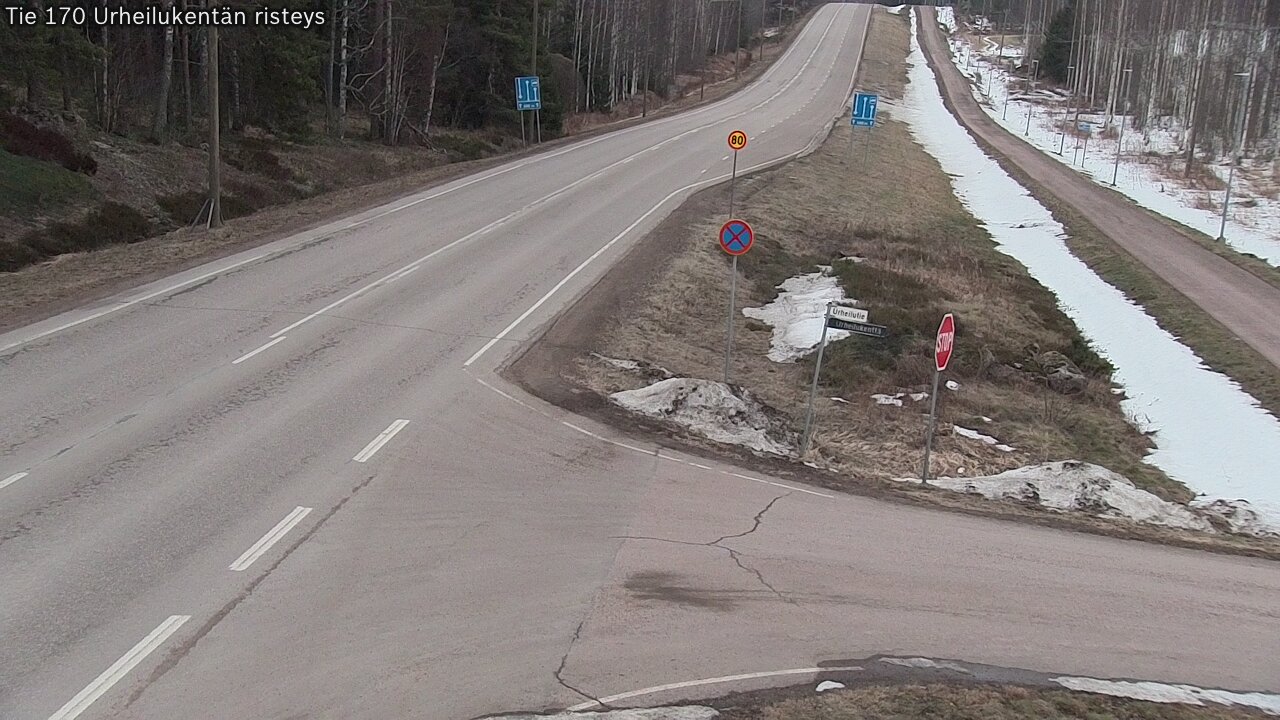 Weather Camera Image Road 170 Virolahti Sports field crossing, Virolahti, Kymenlaakso