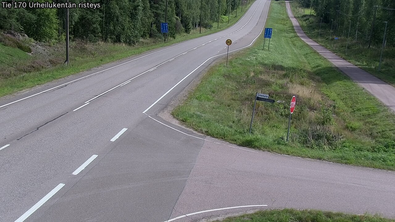 Kelikamerat Kuva Tie 170 Virolahti Urheilukentän risteys, Virolahti, Kymenlaakso