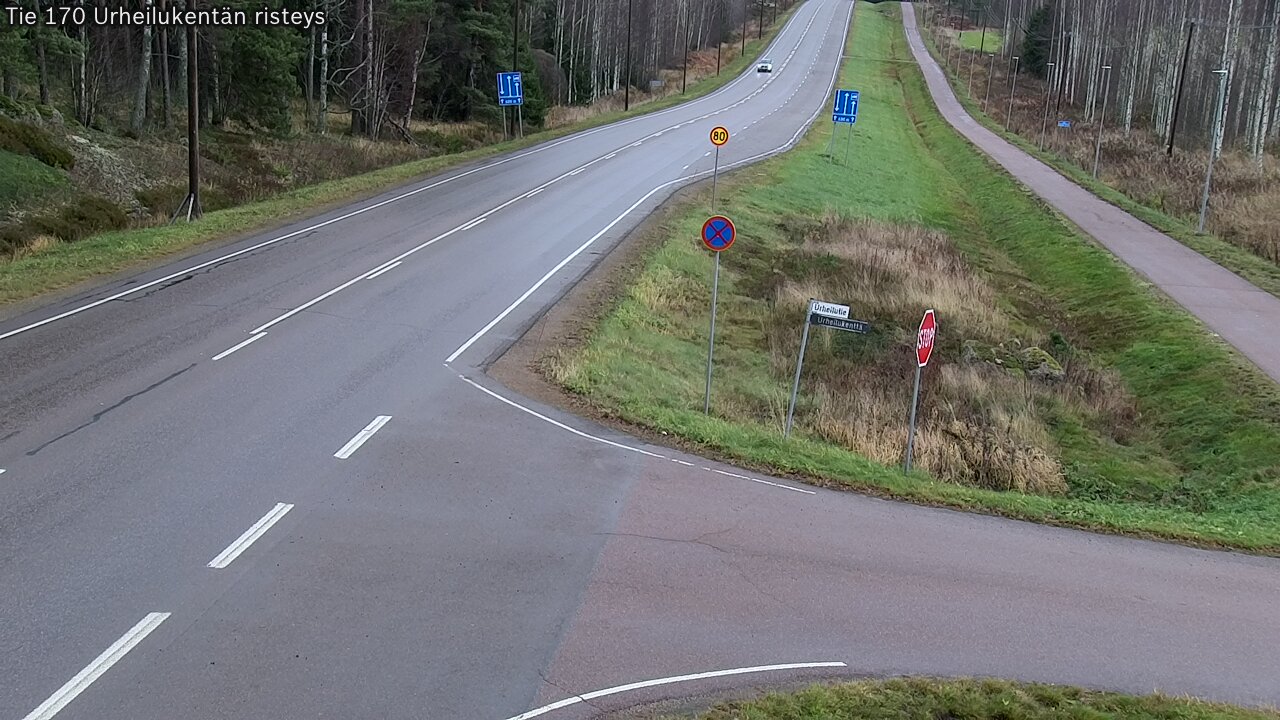 Kelikamerat Kuva Tie 170 Virolahti Urheilukentän risteys, Virolahti, Kymenlaakso