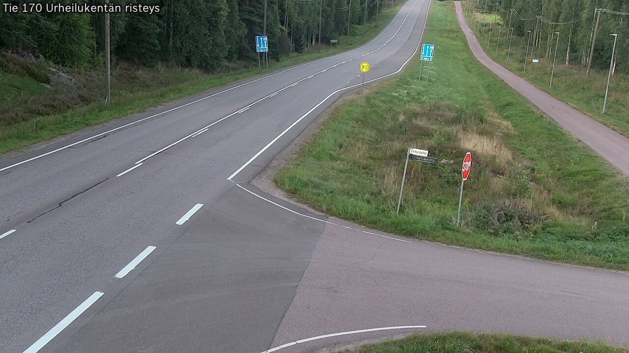 Kelikamerat Kuva Tie 170 Virolahti Urheilukentän risteys, Virolahti, Kymenlaakso