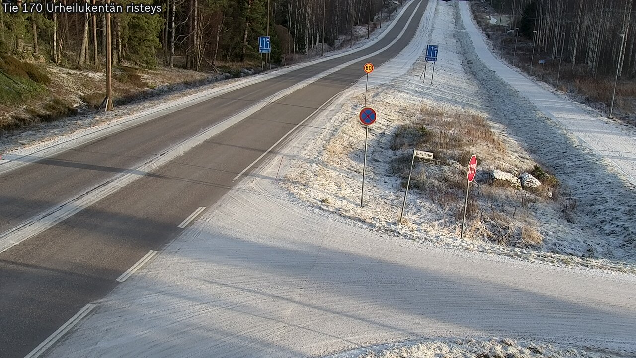 Kelikamerat Kuva Tie 170 Virolahti Urheilukentän risteys, Virolahti, Kymenlaakso