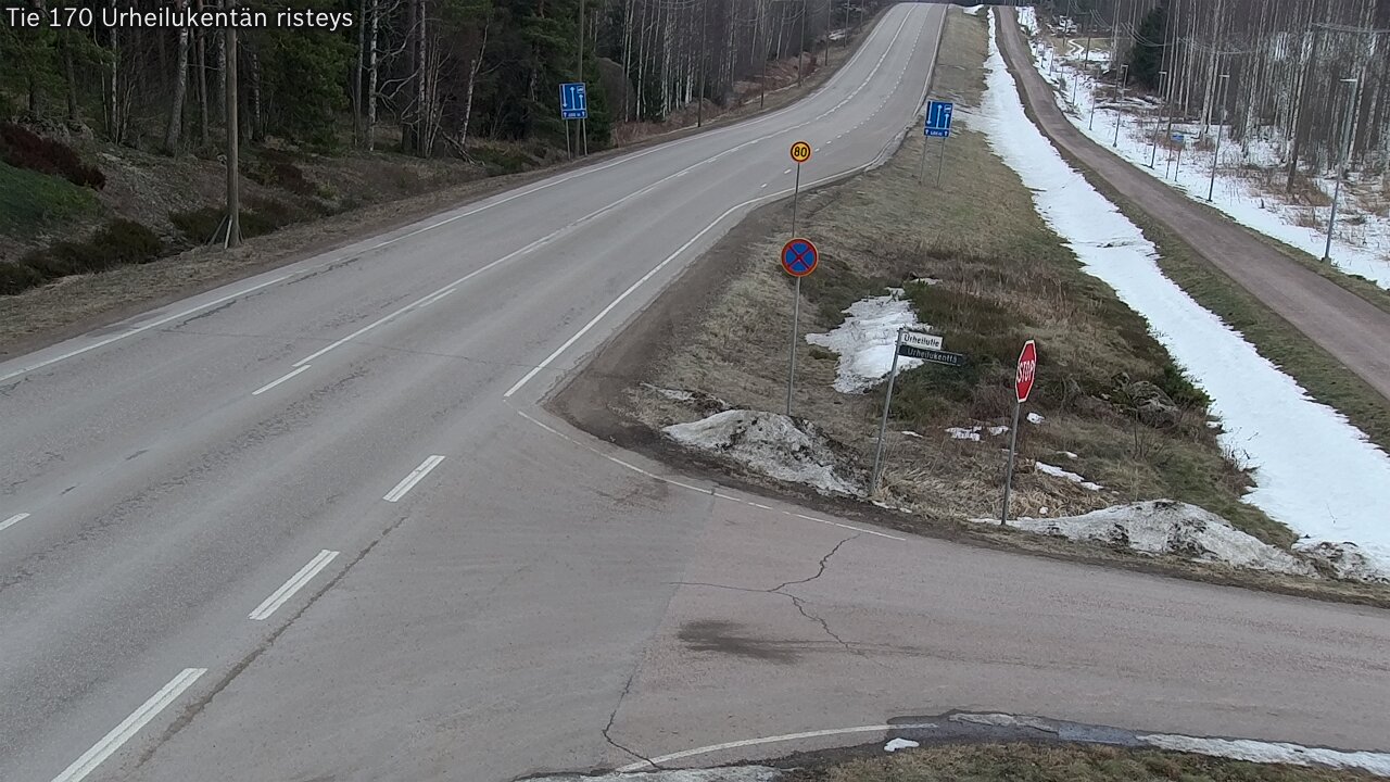 Weather Camera Image Road 170 Virolahti Sports field crossing, Virolahti, Kymenlaakso